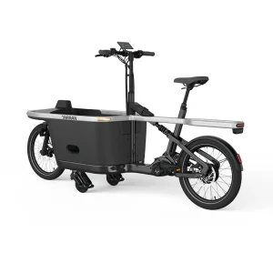 Tarran T1 Pro E-Bakfiets – Stardust Zilver/Grijs
