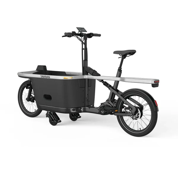 Tarran T1 Pro E-Bakfiets – Stardust Zilver/Grijs