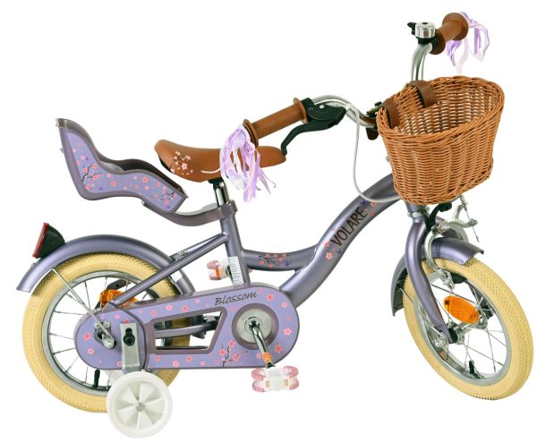 Volare Blossom Kinderfiets – Meisjes – 12 inch – Paars