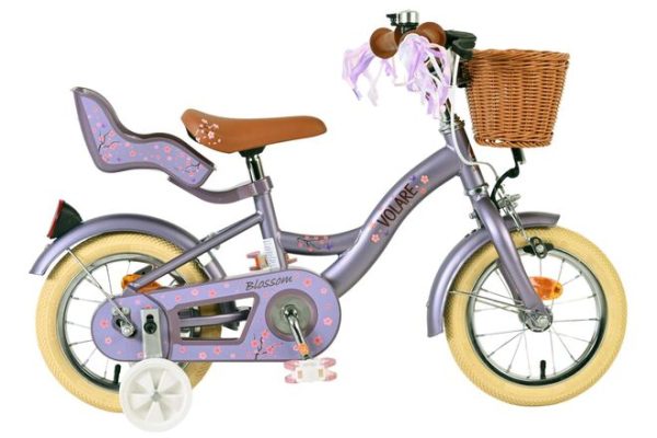 Volare Blossom Kinderfiets – Meisjes – 12 inch – Paars