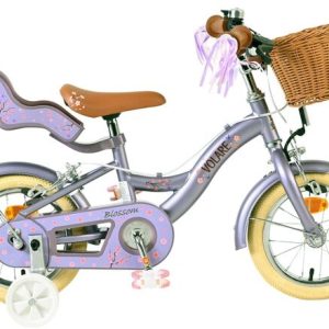 Volare Blossom Kinderfiets – Meisjes – 12 inch – Paars – Twee handremmen