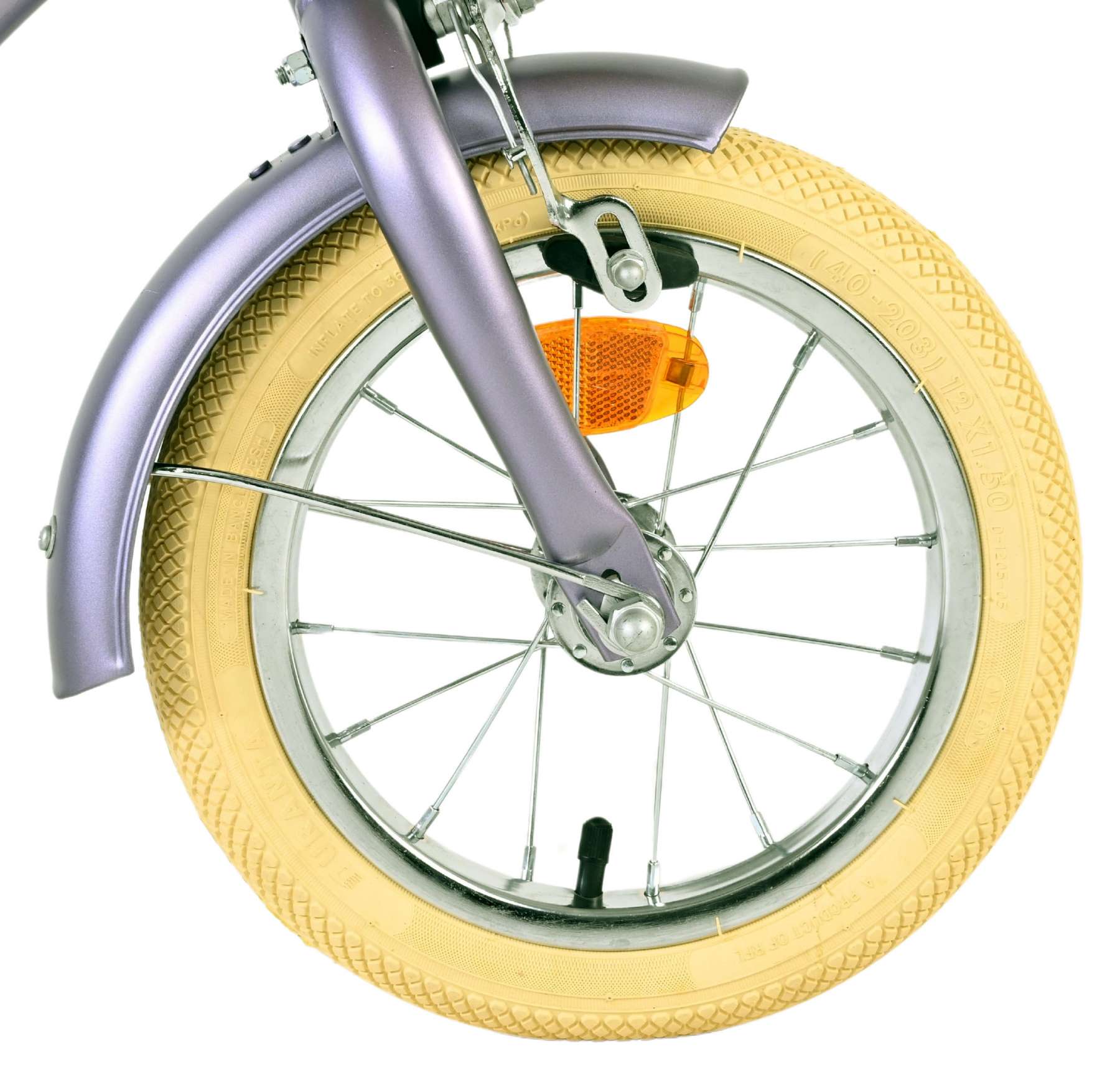 Volare Blossom Kinderfiets – Meisjes – 12 inch – Paars – Twee handremmen