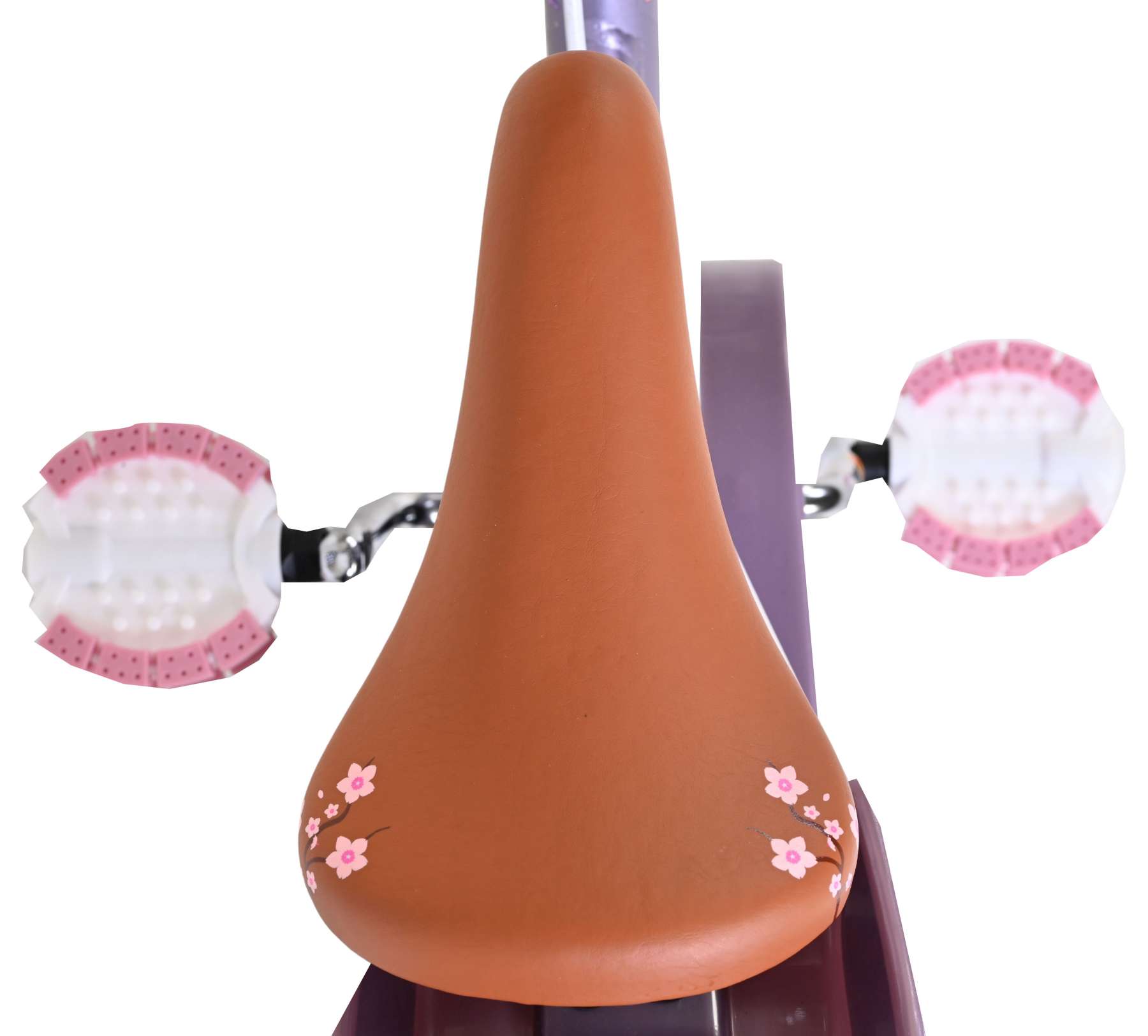 Volare Blossom Kinderfiets – Meisjes – 12 inch – Paars – Twee handremmen