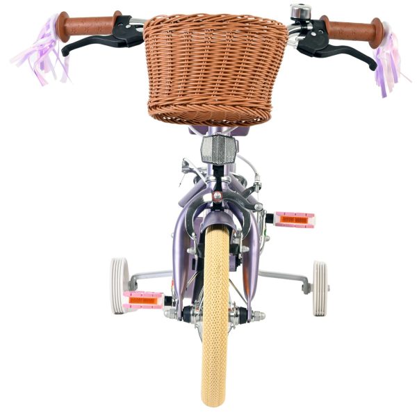 Volare Blossom Kinderfiets – Meisjes – 12 inch – Paars – Twee handremmen
