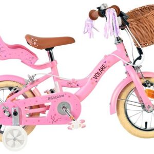 Volare Blossom Kinderfiets – Meisjes – 12 inch – Roze – Twee handremmen