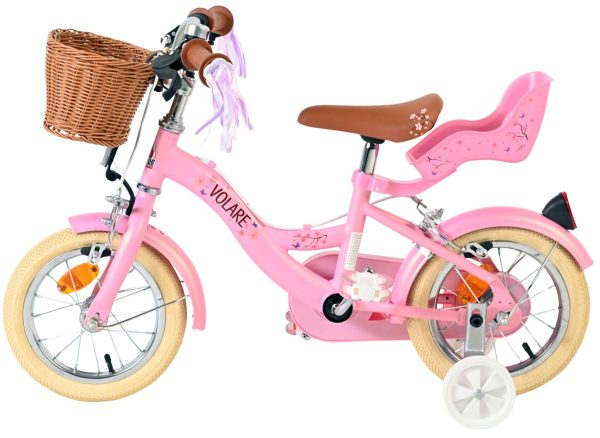 Volare Blossom Kinderfiets – Meisjes – 12 inch – Roze – Twee handremmen