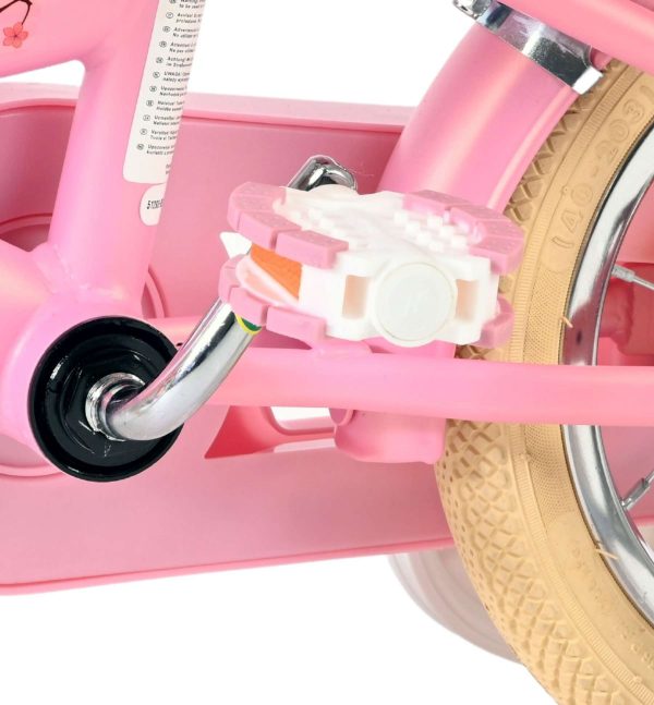 Volare Blossom Kinderfiets – Meisjes – 12 inch – Roze – Twee handremmen