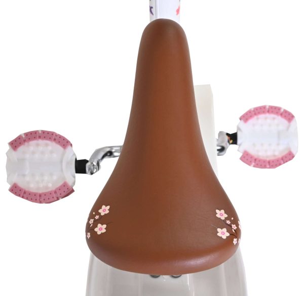 Volare Blossom Kinderfiets – Meisjes – 12 inch – Wit – Twee handremmen