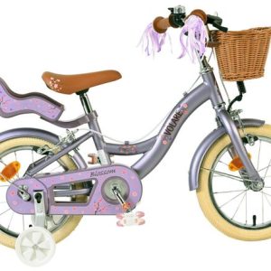 Volare Blossom Kinderfiets – Meisjes – 14 inch – Paars – Twee Handremmen