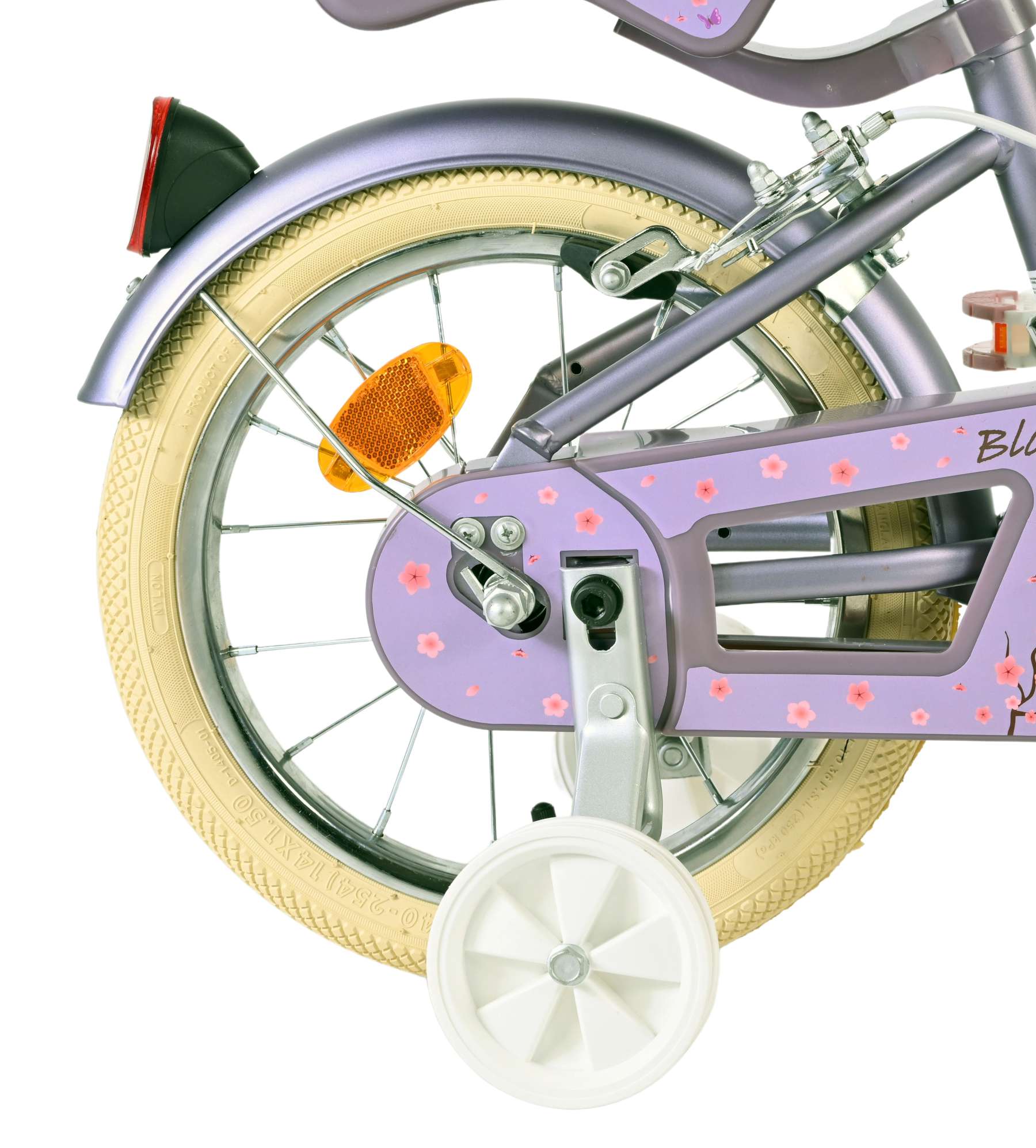 Volare Blossom Kinderfiets – Meisjes – 14 inch – Paars – Twee Handremmen