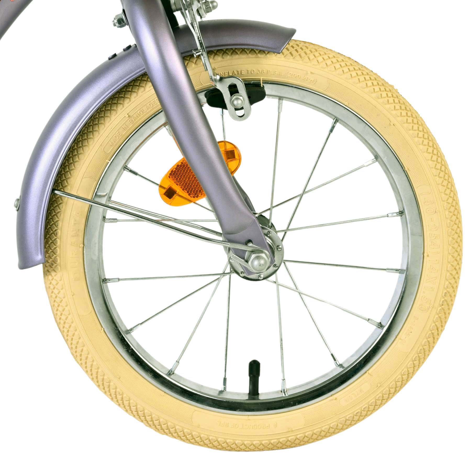 Volare Blossom Kinderfiets – Meisjes – 14 inch – Paars – Twee Handremmen