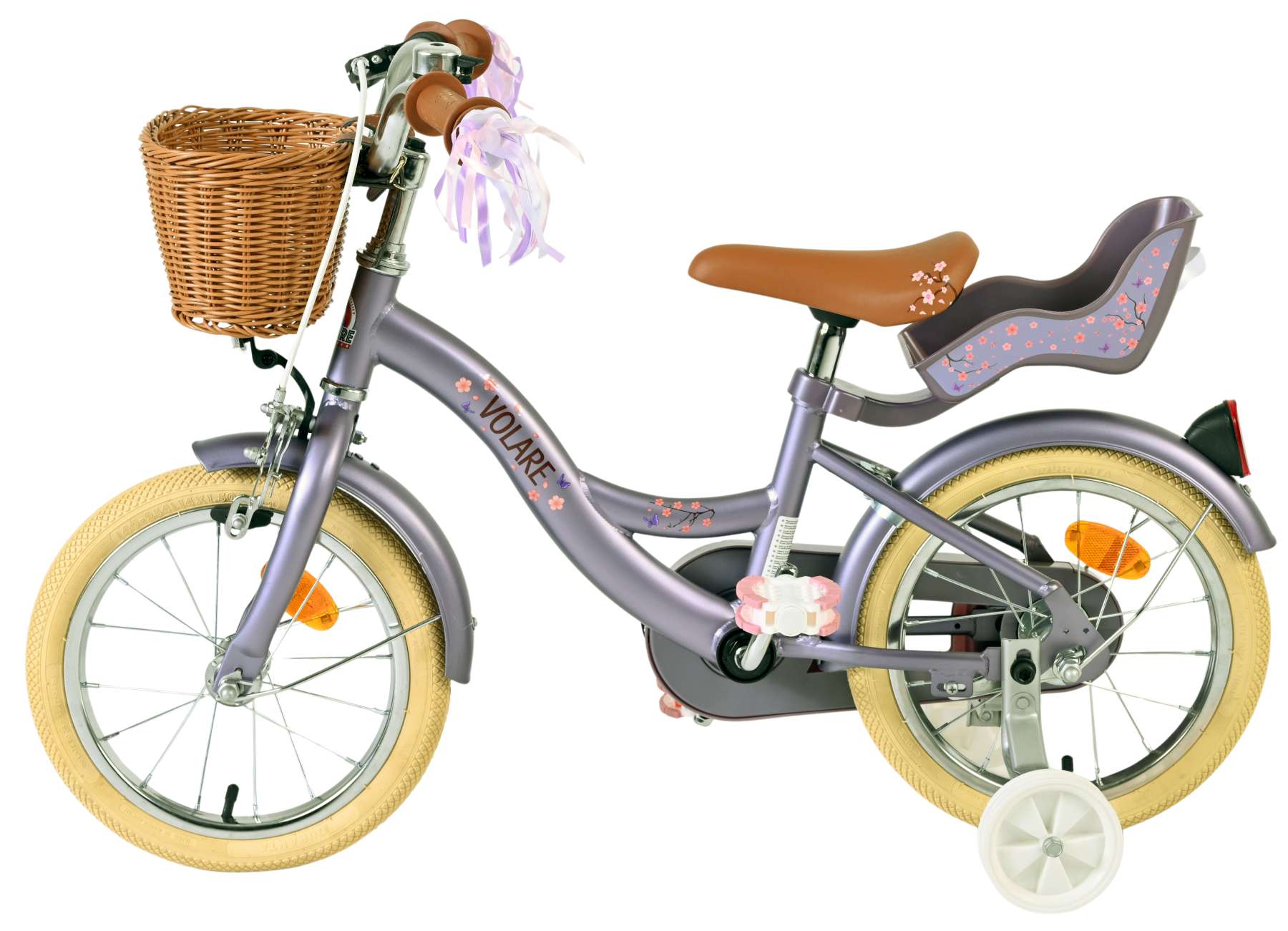 Volare Blossom Kinderfiets – Meisjes – 14 inch – Paars Volare Blossom Kinderfiets – Meisjes – 14 inch – Paars