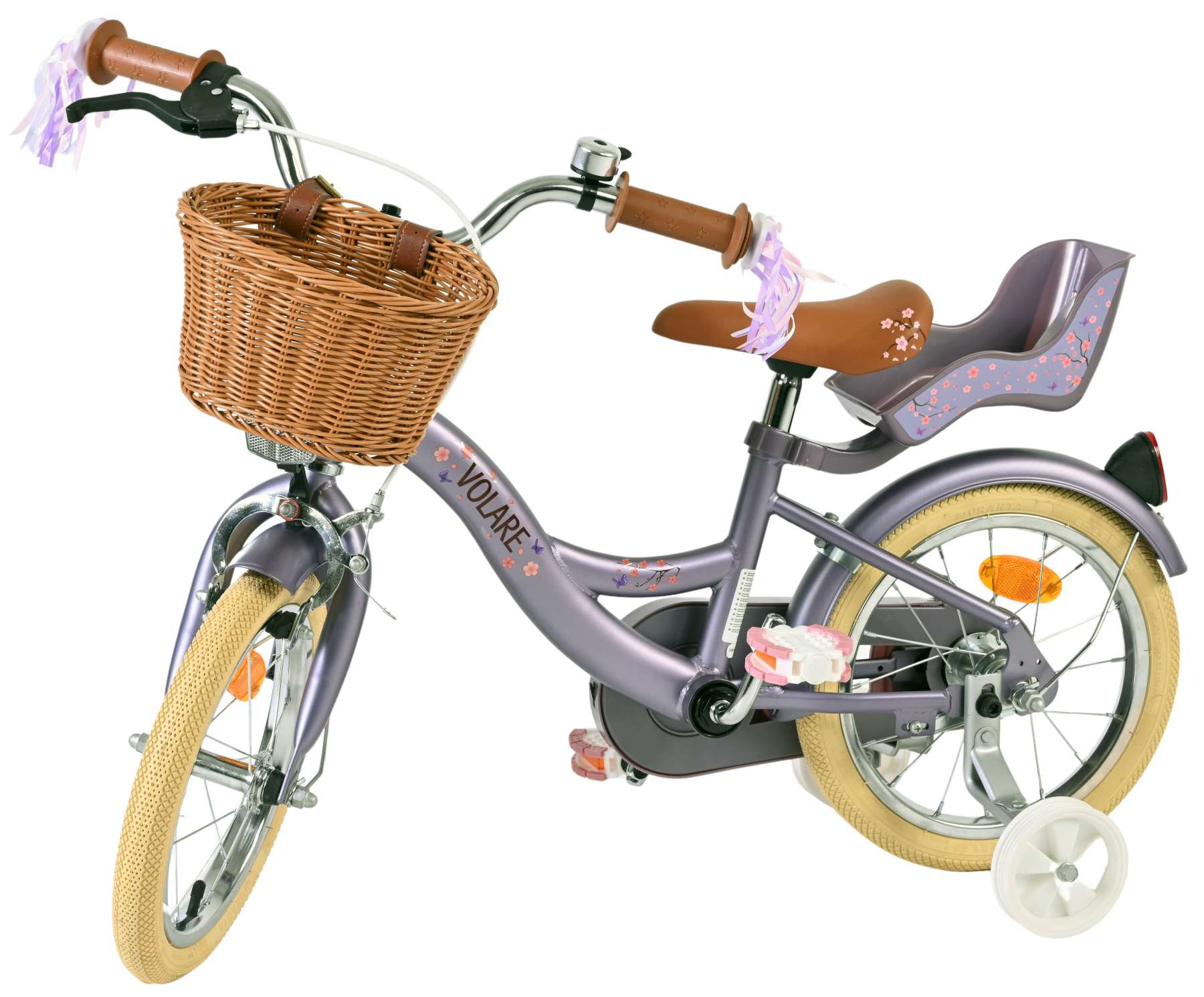 Volare Blossom Kinderfiets – Meisjes – 14 inch – Paars Volare Blossom Kinderfiets – Meisjes – 14 inch – Paars