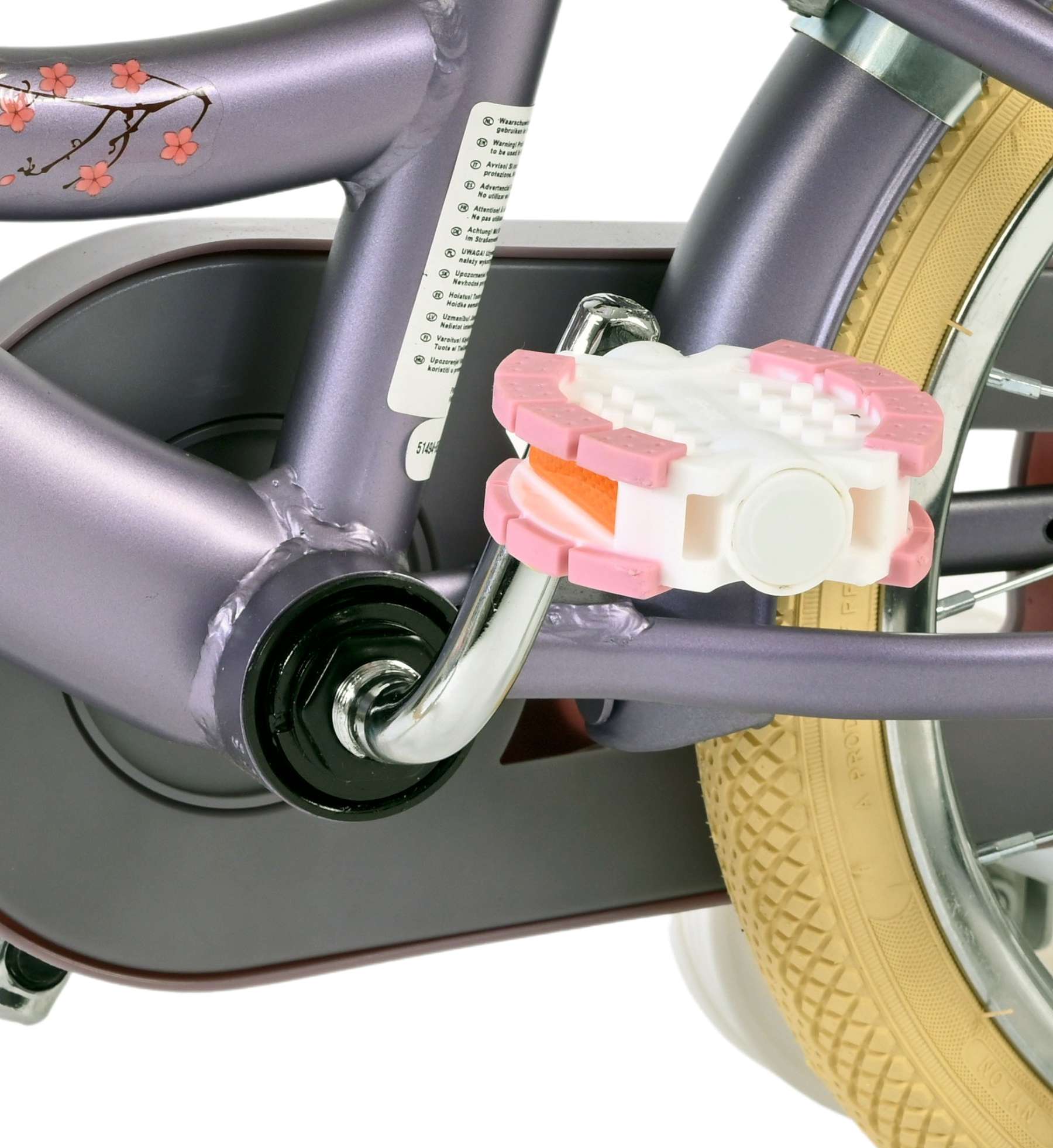 Volare Blossom Kinderfiets – Meisjes – 14 inch – Paars Volare Blossom Kinderfiets – Meisjes – 14 inch – Paars