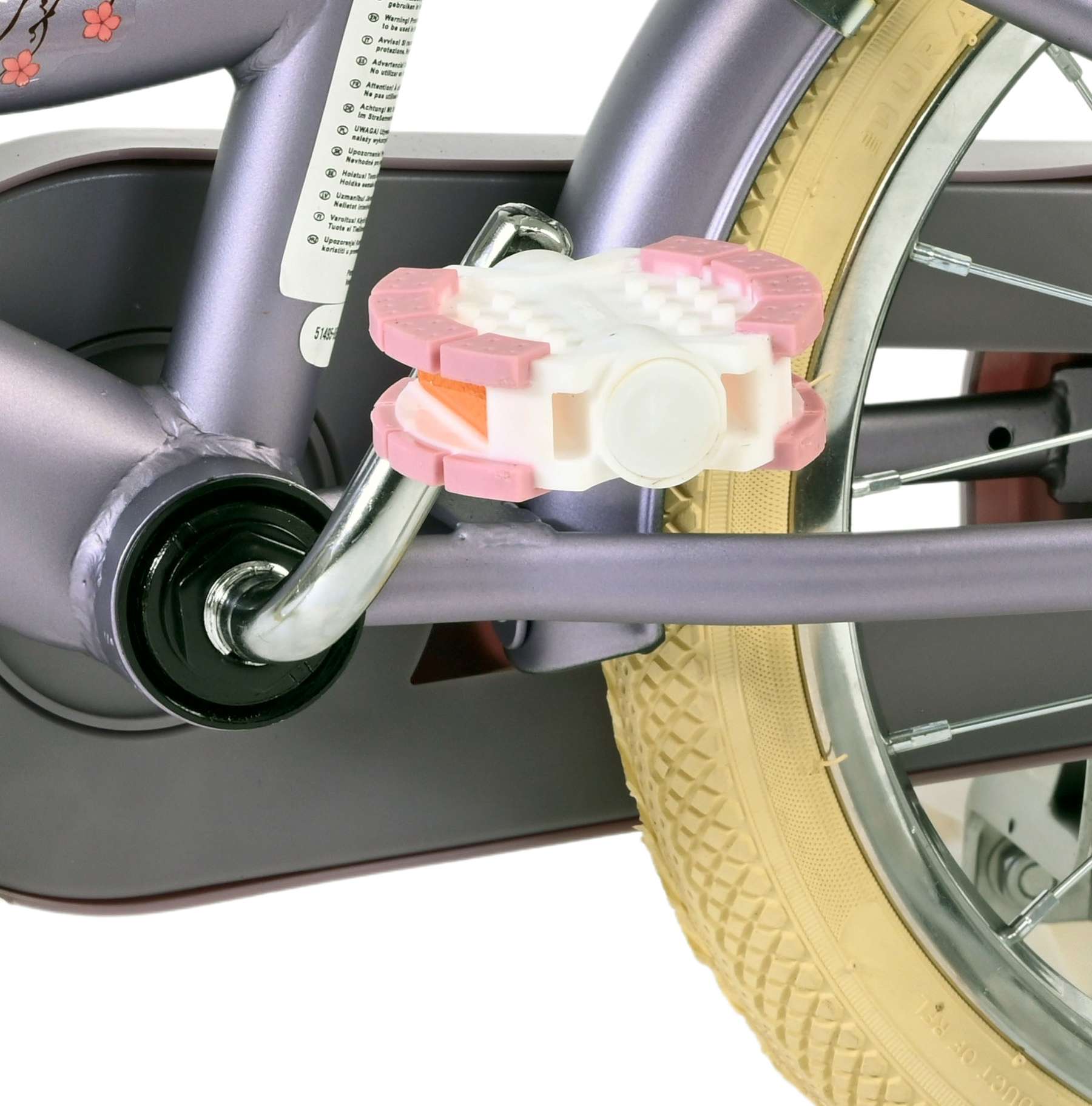 Volare Blossom Kinderfiets – Meisjes – 14 inch – Paars – Twee Handremmen Volare Blossom Kinderfiets – Meisjes – 14 inch – Paars – Twee Handremmen