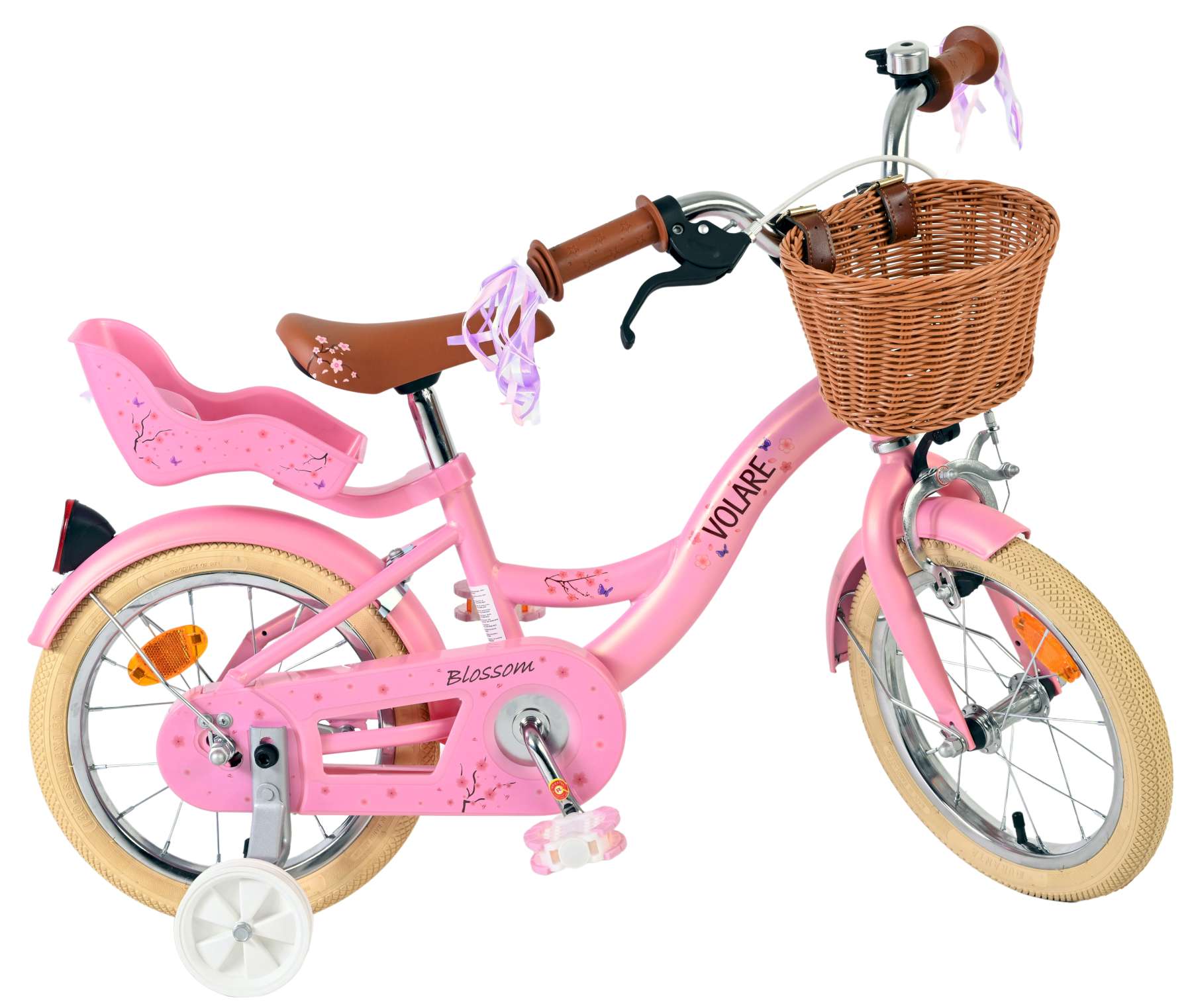 Volare Blossom Kinderfiets – Meisjes – 14 inch – Roze Volare Blossom Kinderfiets – Meisjes – 14 inch – Roze