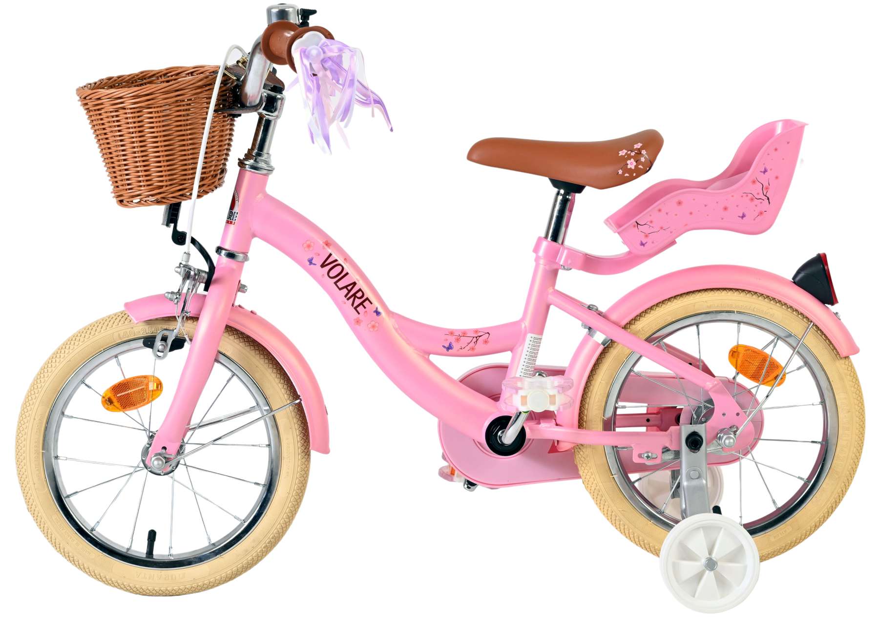 Volare Blossom Kinderfiets – Meisjes – 14 inch – Roze Volare Blossom Kinderfiets – Meisjes – 14 inch – Roze