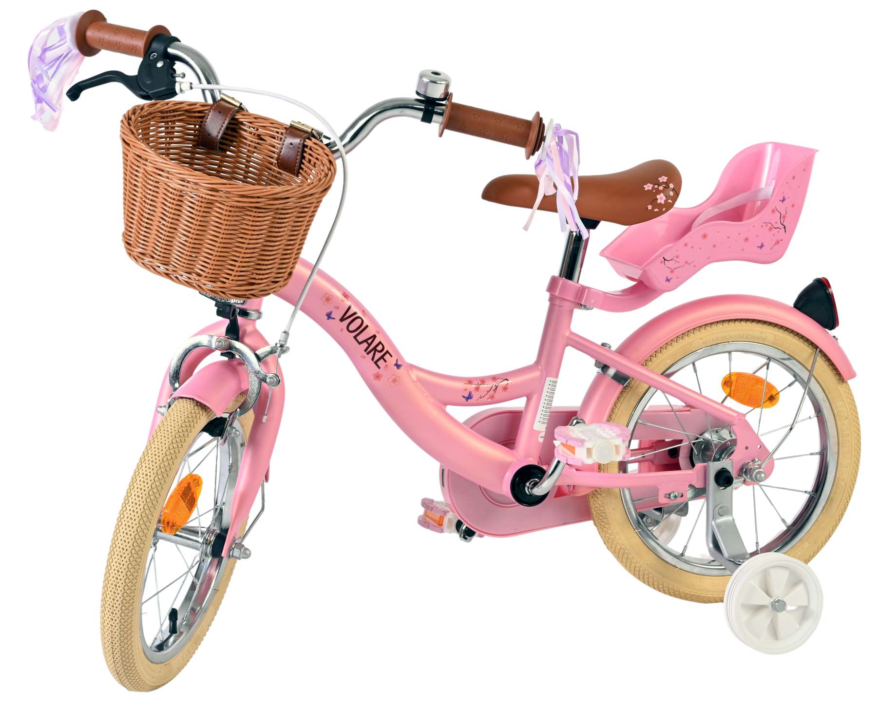 Volare Blossom Kinderfiets – Meisjes – 14 inch – Roze Volare Blossom Kinderfiets – Meisjes – 14 inch – Roze