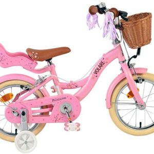 Volare Blossom Kinderfiets – Meisjes – 14 inch – Roze – Twee Handremmen