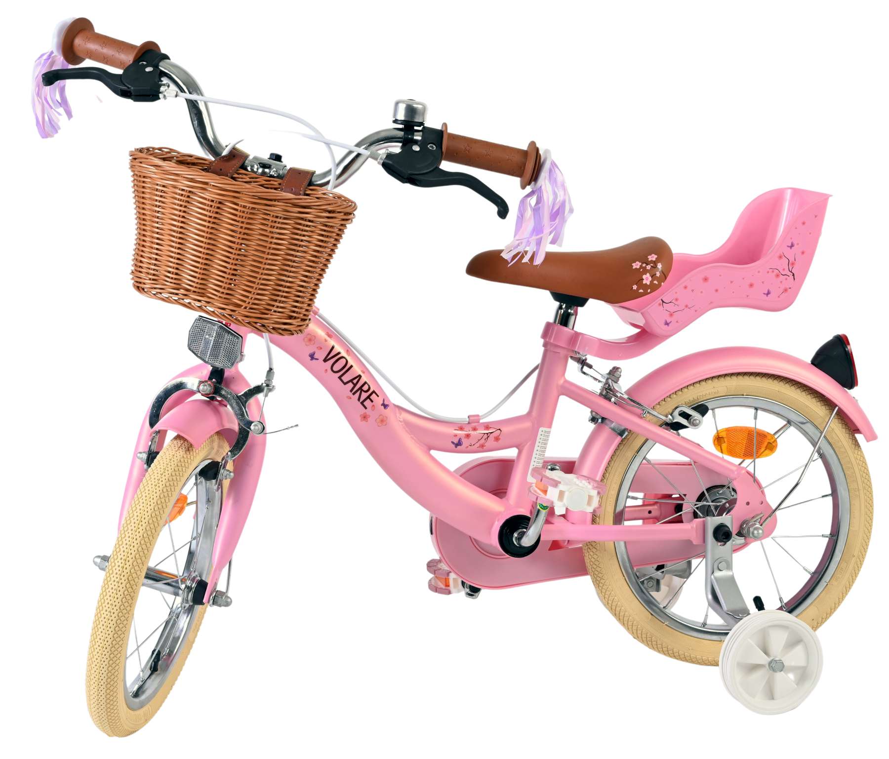 Volare Blossom Kinderfiets – Meisjes – 14 inch – Roze – Twee Handremmen Volare Blossom Kinderfiets – Meisjes – 14 inch – Roze – Twee Handremmen