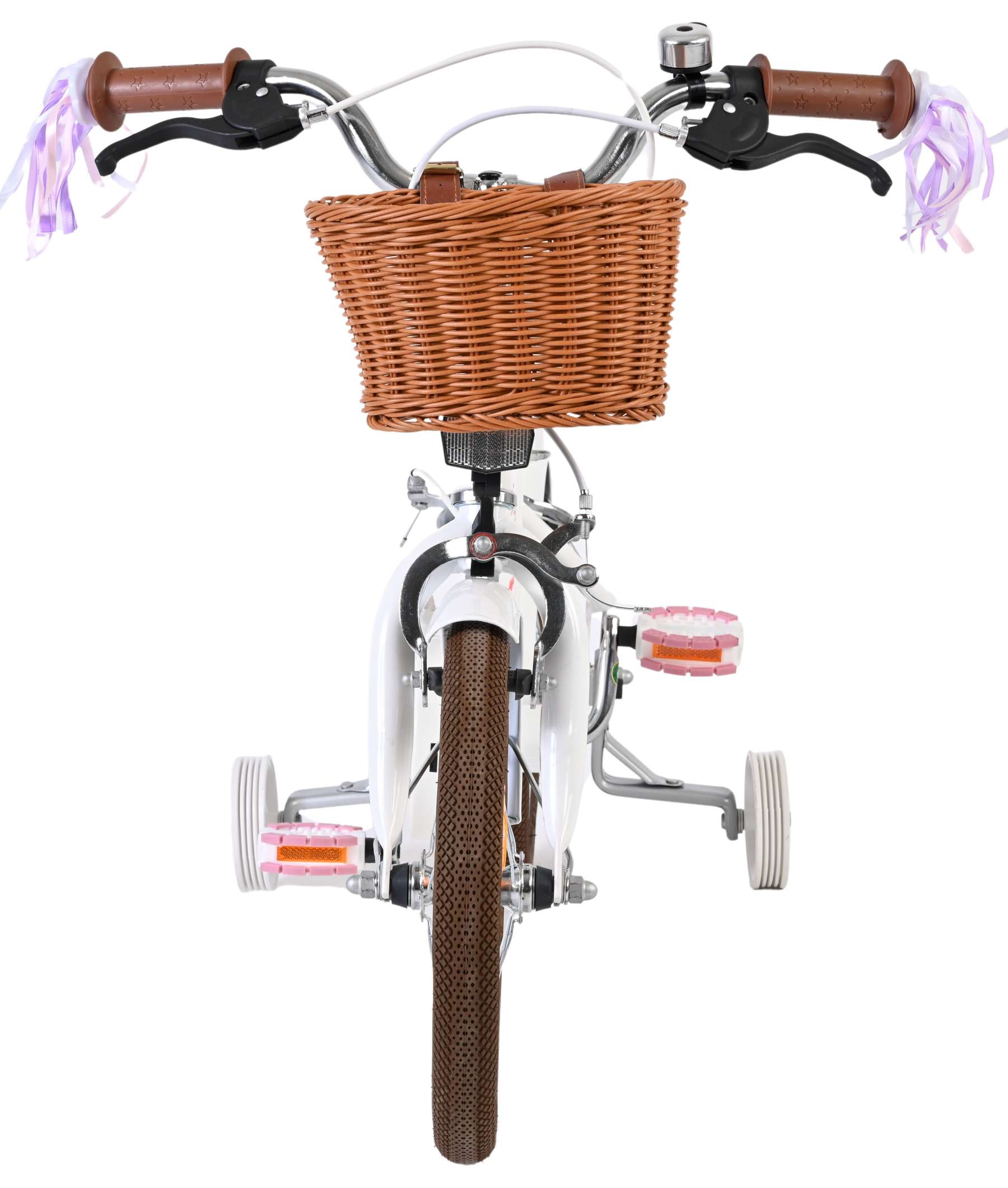 Volare Blossom Kinderfiets – Meisjes – 14 inch – Wit – Twee Handremmen Volare Blossom Kinderfiets – Meisjes – 14 inch – Wit – Twee Handremmen