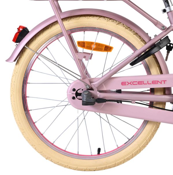Volare Excellent Kinderfiets – Meisjes – 20 inch – Mat Roze – 3 versnellingen