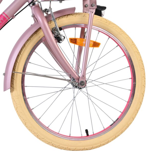 Volare Excellent Kinderfiets – Meisjes – 20 inch – Mat Roze – 3 versnellingen