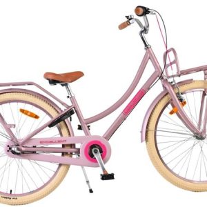 Volare Excellent Kinderfiets – Meisjes – 24 inch – Mat Roze – 3 Versnellingen
