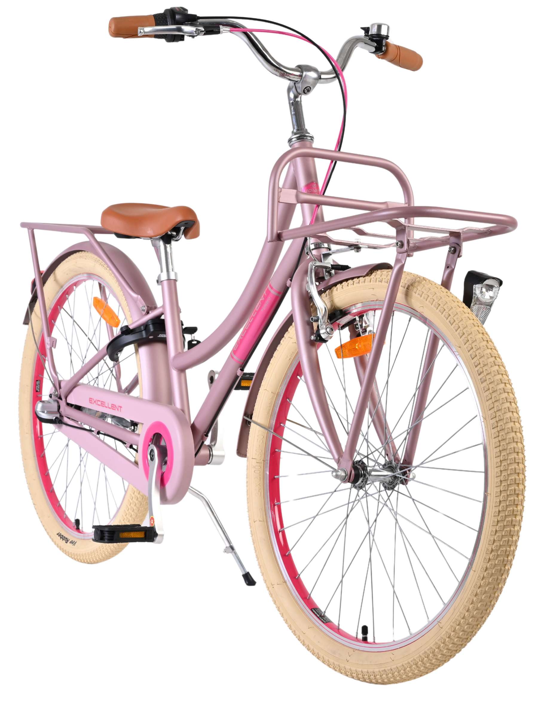 Volare Excellent Kinderfiets – Meisjes – 24 inch – Mat Roze – 3 Versnellingen Volare Excellent Kinderfiets – Meisjes – 24 inch – Mat Roze – 3 Versnellingen