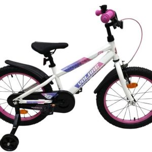 Volare Lily Kinderfiets – Meisjes – 18 inch – Wit Roze Paars