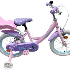 Volare Olivia Kinderfiets – Meisjes – 16 inch – Roze – Twee Handremmen