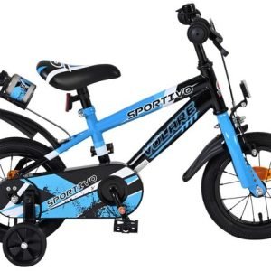 Volare Sportivo Kinderfiets – Jongens – 12 inch – Blauw Zwart