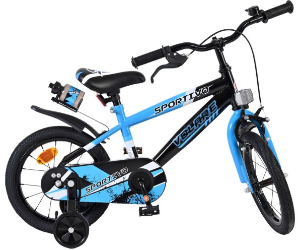 Volare Sportivo Kinderfiets – Jongens – 14 inch – Blauw Zwart