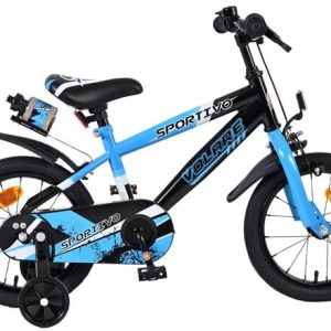 Volare Sportivo Kinderfiets – Jongens – 14 inch – Blauw Zwart