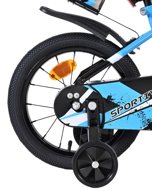 Volare Sportivo Kinderfiets – Jongens – 14 inch – Blauw Zwart
