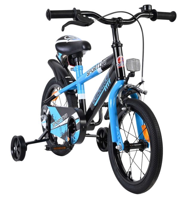 Volare Sportivo Kinderfiets – Jongens – 14 inch – Blauw Zwart