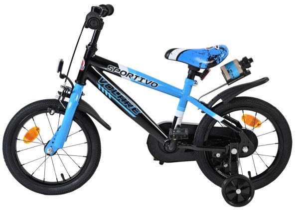 Volare Sportivo Kinderfiets – Jongens – 14 inch – Blauw Zwart