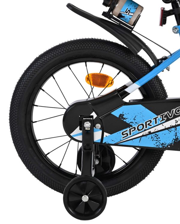 Volare Sportivo Kinderfiets – Jongens – 16 inch – Blauw Zwart