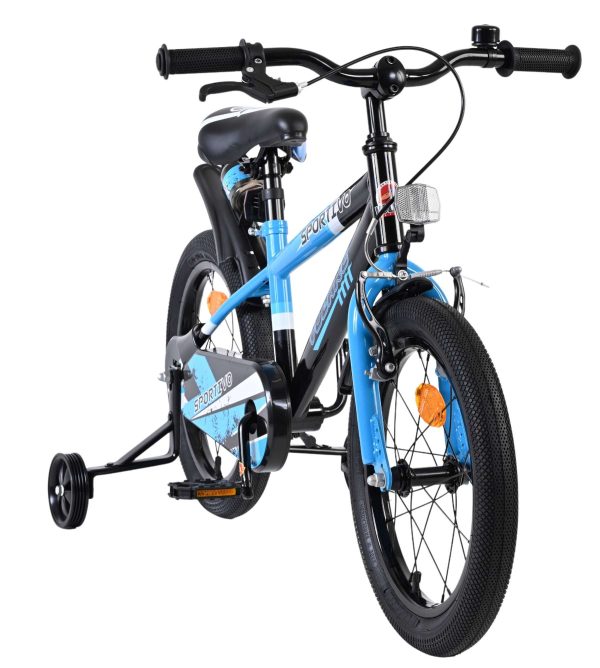 Volare Sportivo Kinderfiets – Jongens – 16 inch – Blauw Zwart