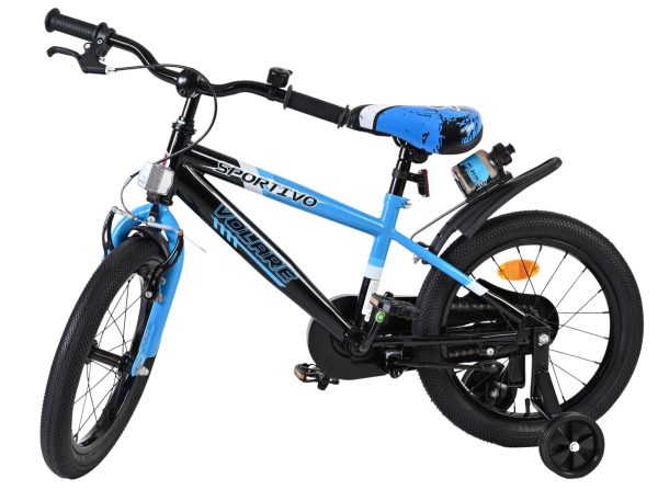Volare Sportivo Kinderfiets – Jongens – 16 inch – Blauw Zwart