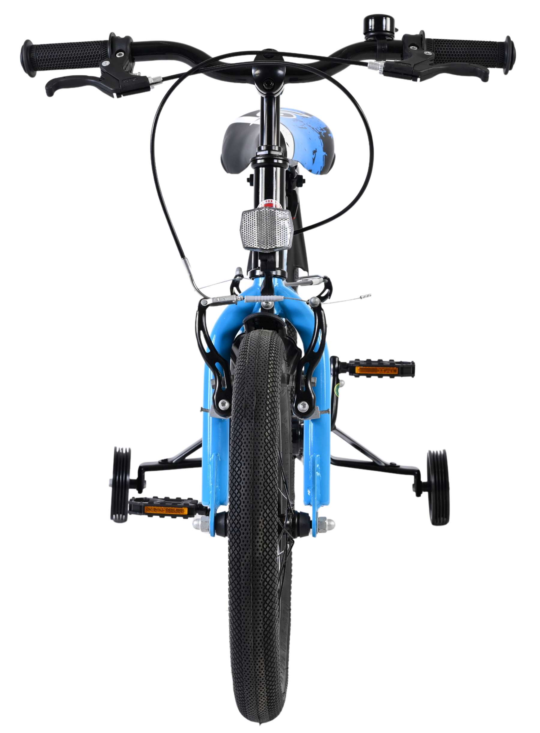 Volare Sportivo Kinderfiets – Jongens – 16 inch – Blauw Zwart – Twee Handremmen Volare Sportivo Kinderfiets – Jongens – 16 inch – Blauw Zwart – Twee Handremmen