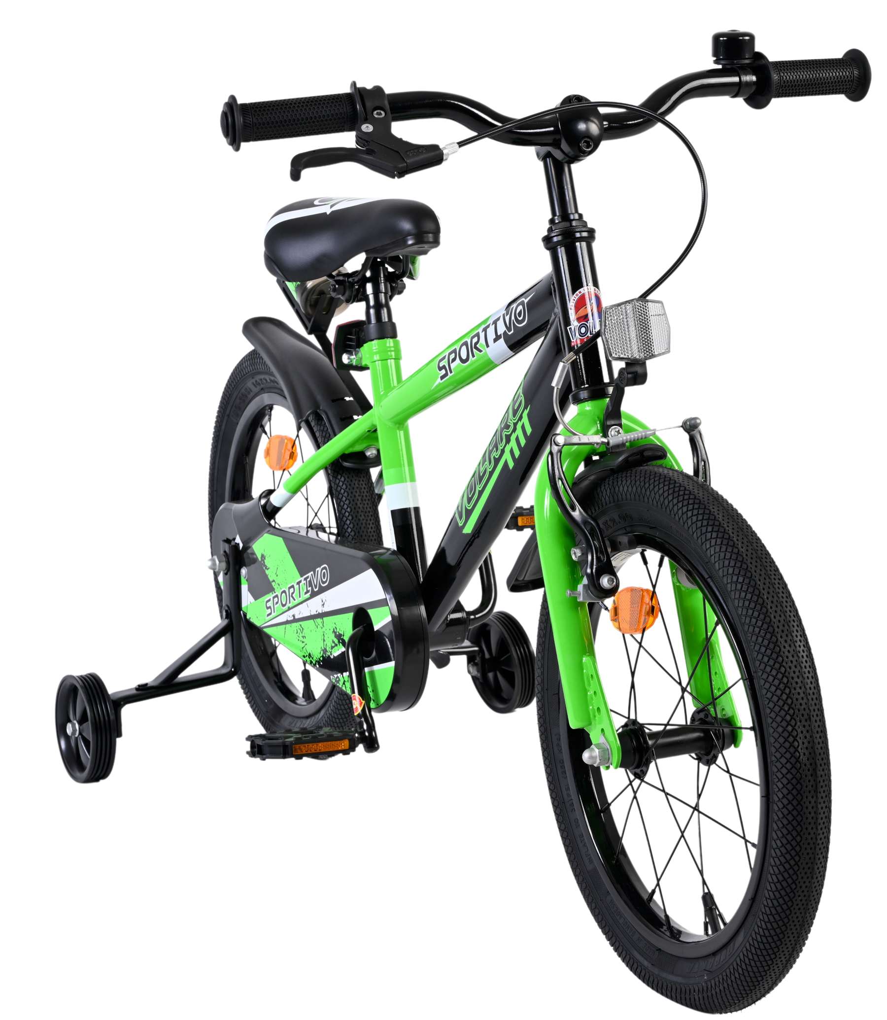 Volare Sportivo Kinderfiets – Jongens – 16 inch – Groen Zwart Volare Sportivo Kinderfiets – Jongens – 16 inch – Groen Zwart