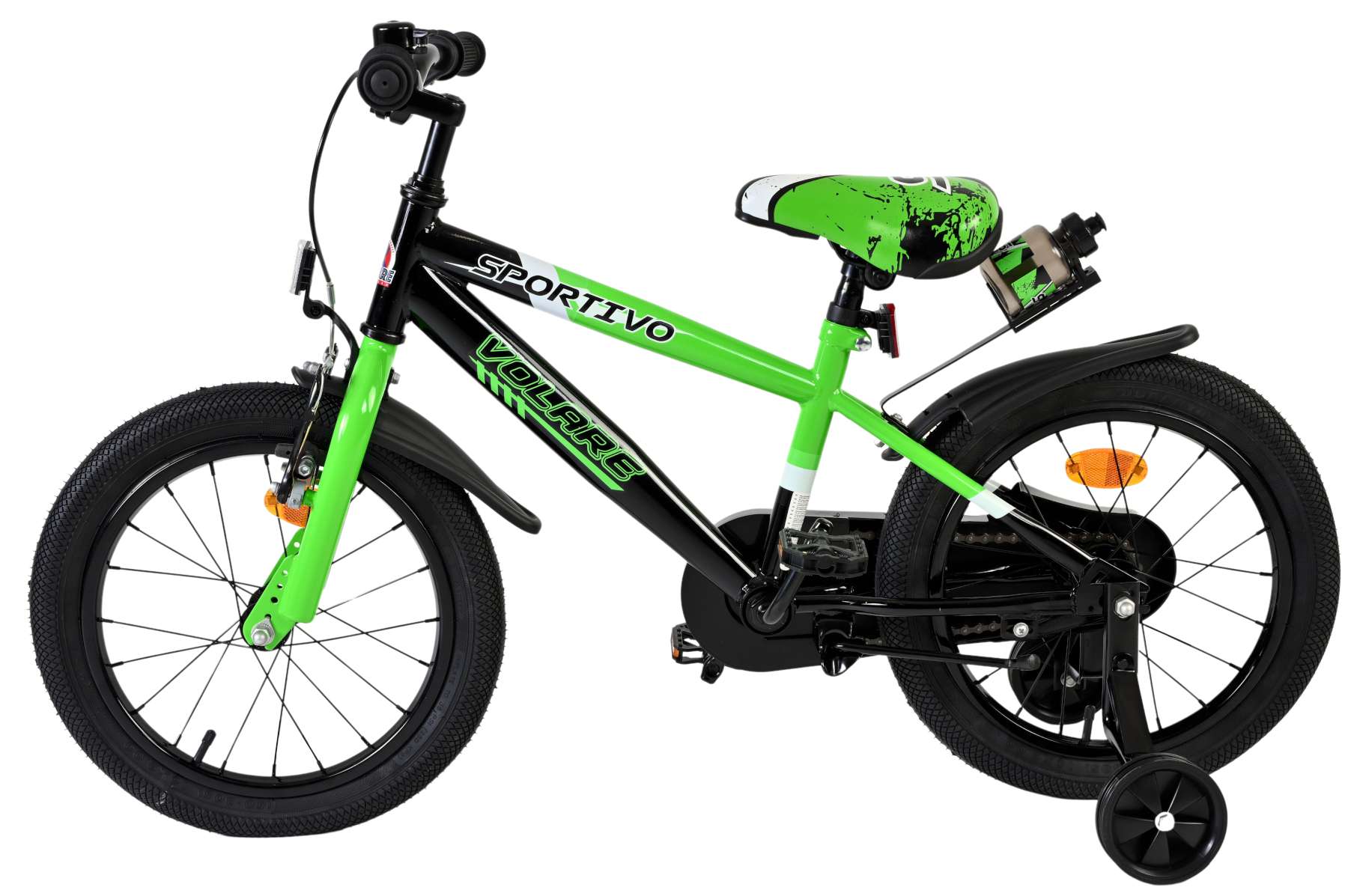 Volare Sportivo Kinderfiets – Jongens – 16 inch – Groen Zwart Volare Sportivo Kinderfiets – Jongens – 16 inch – Groen Zwart
