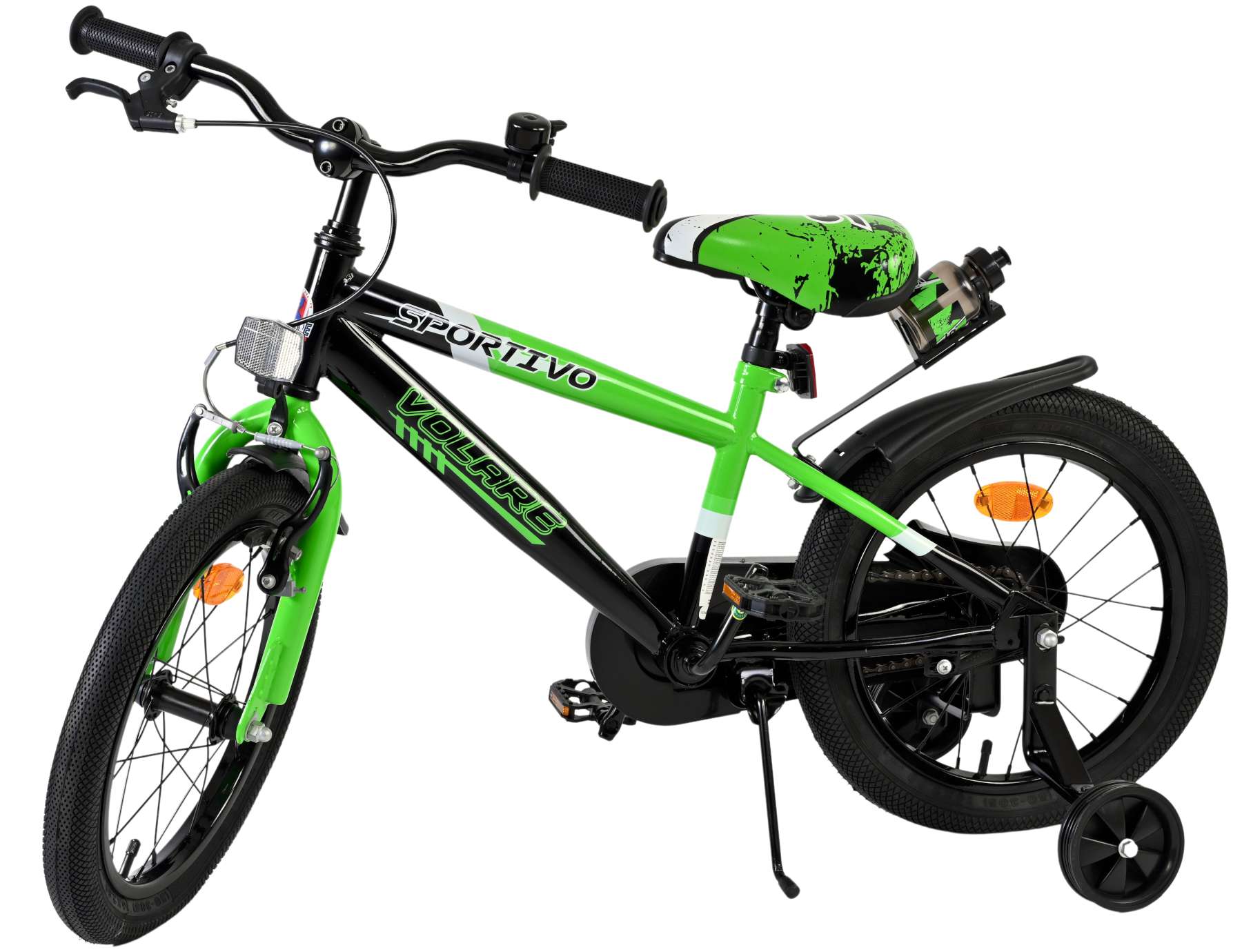 Volare Sportivo Kinderfiets – Jongens – 16 inch – Groen Zwart Volare Sportivo Kinderfiets – Jongens – 16 inch – Groen Zwart