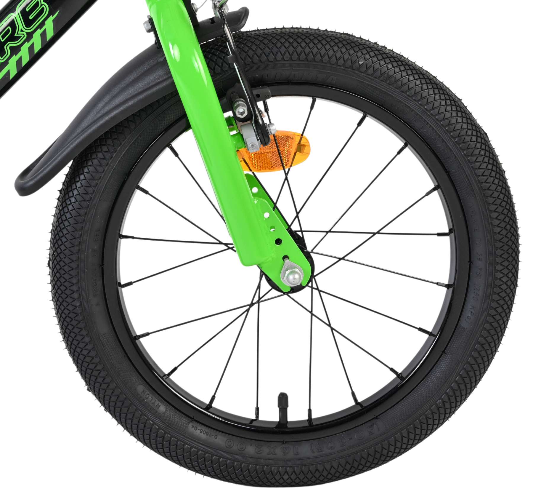 Volare Sportivo Kinderfiets – Jongens – 16 inch – Groen Zwart – Twee Handremmen