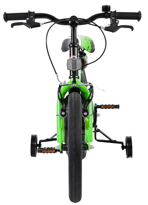 Volare Sportivo Kinderfiets – Jongens – 16 inch – Groen Zwart – Twee Handremmen