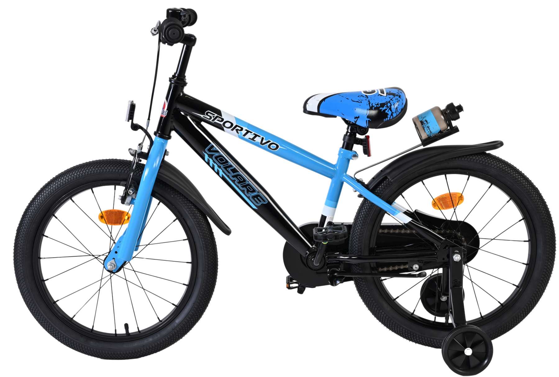 Volare Sportivo Kinderfiets – Jongens – 18 inch – Blauw Zwart Volare Sportivo Kinderfiets – Jongens – 18 inch – Blauw Zwart