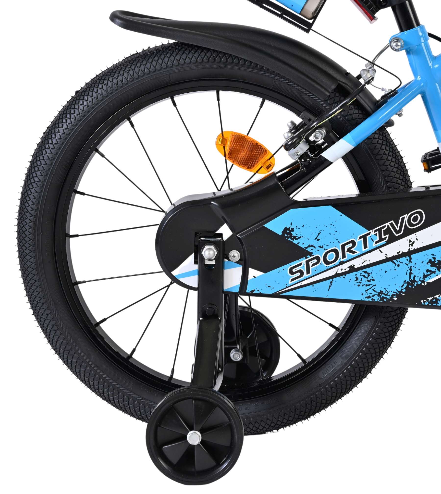 Volare Sportivo Kinderfiets – Jongens – 18 inch – Blauw Zwart – Twee Handremmen