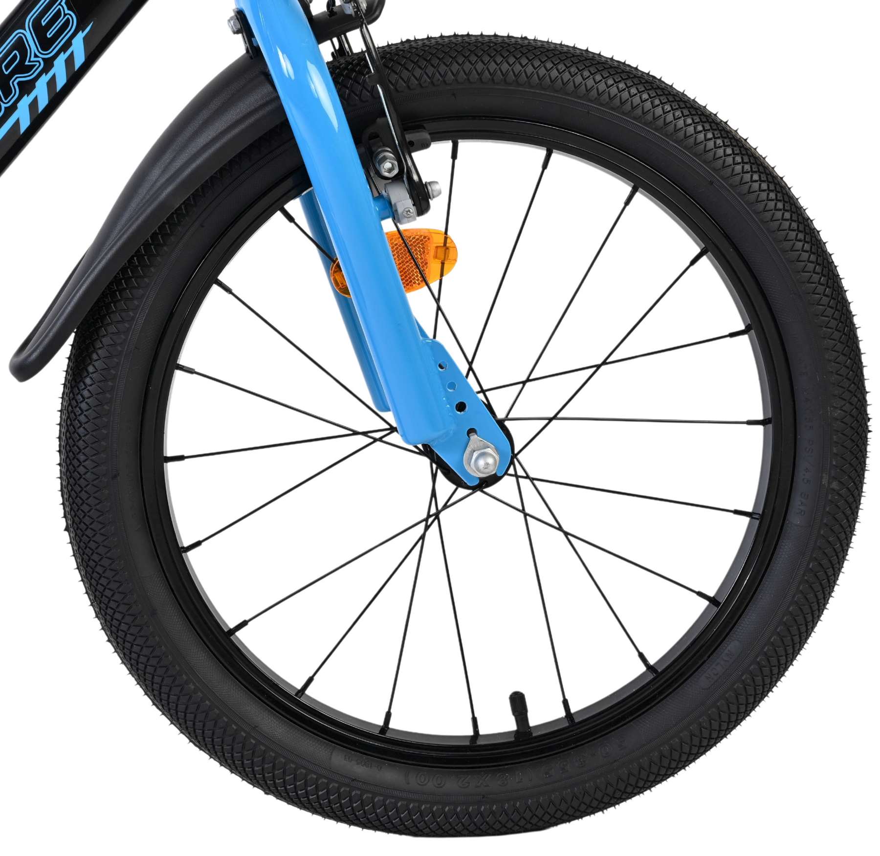 Volare Sportivo Kinderfiets – Jongens – 18 inch – Blauw Zwart – Twee Handremmen