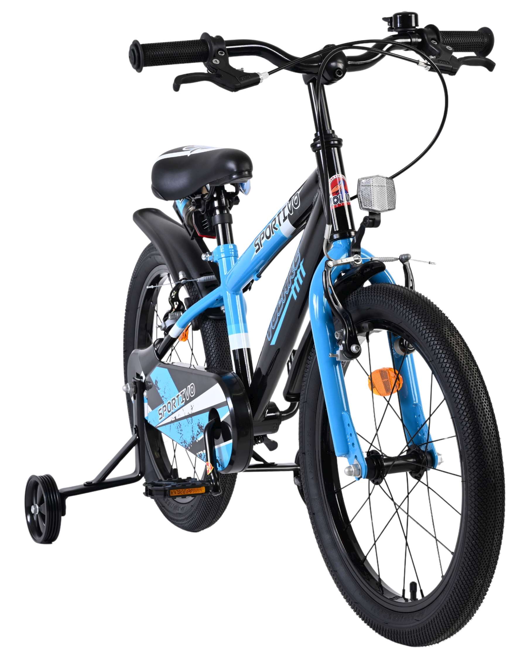 Volare Sportivo Kinderfiets – Jongens – 18 inch – Blauw Zwart – Twee Handremmen Volare Sportivo Kinderfiets – Jongens – 18 inch – Blauw Zwart – Twee Handremmen